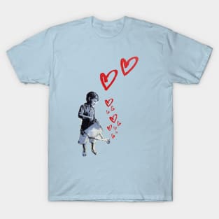 Banksy-style Urban Street Art: Child Love T-Shirt